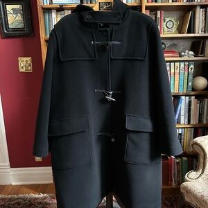 Universal Standard Highlands Duffle Black Coat